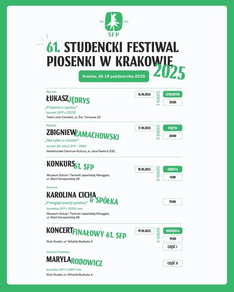 Festiwal Piosenki Studenckiej w Krakowie